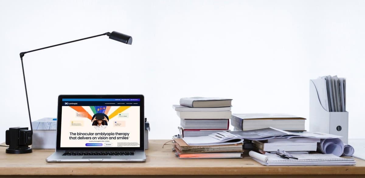 Luminopia website mockup