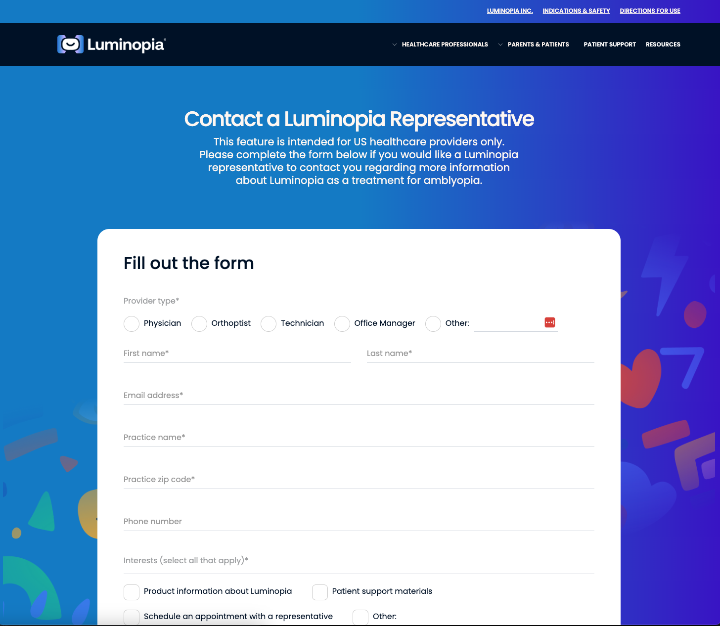 Luminopia: project screenshot