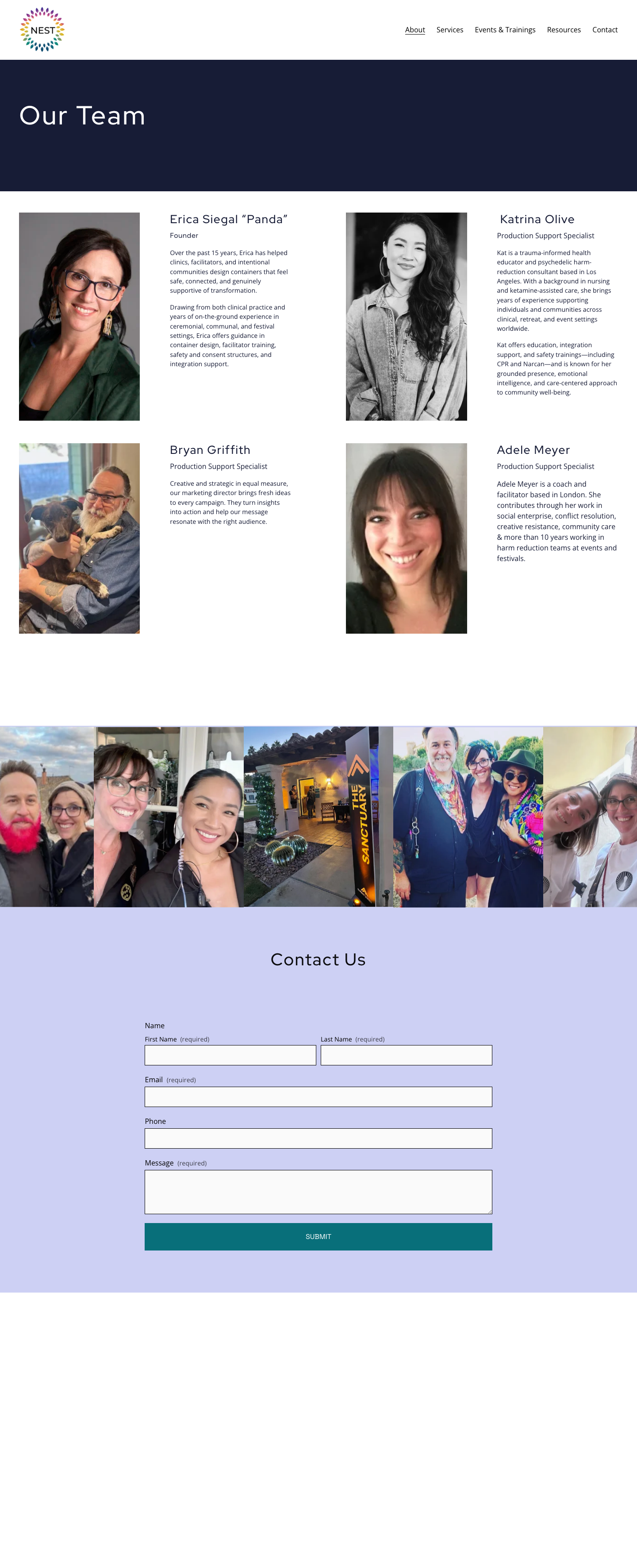 NEST Harm Reduction: team page